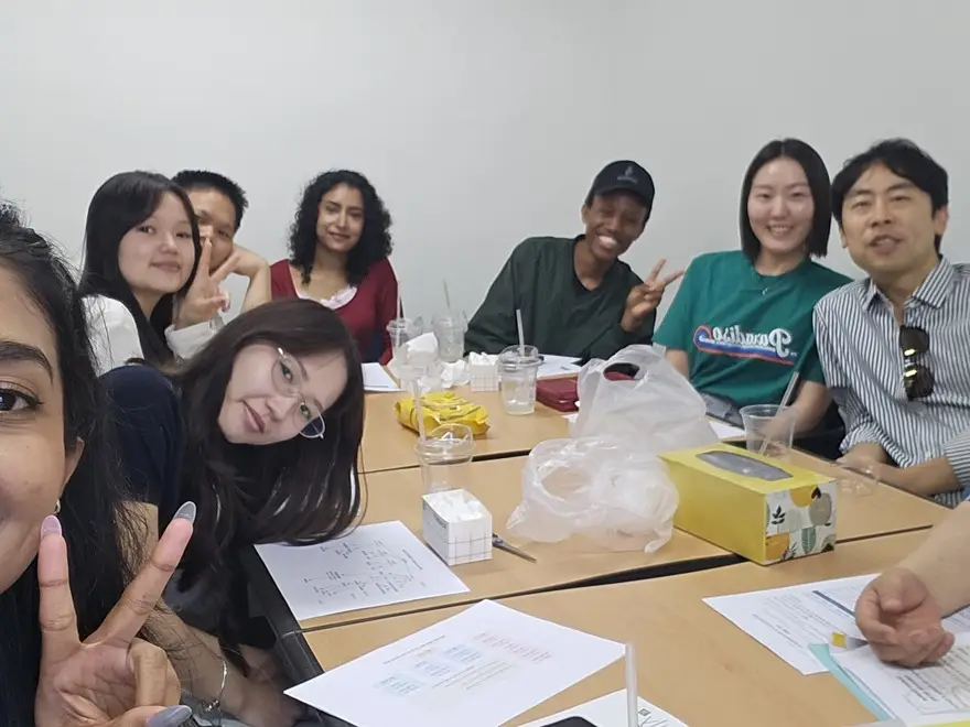 Bible study around the table