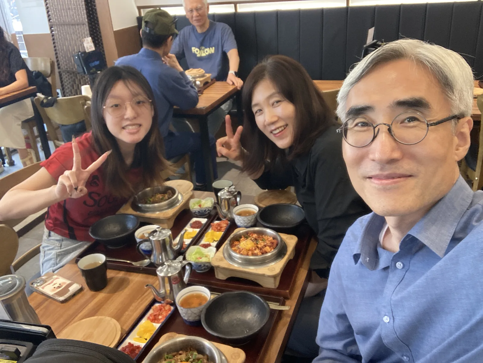 A shared meal with teachers